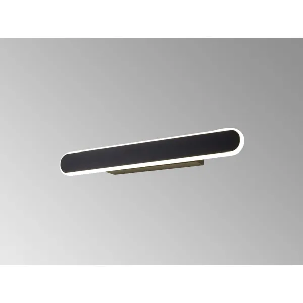Horley Wall Lamp, 1 x 18W LED, 4000K, 805lm, Satin Black, 3yrs Warranty