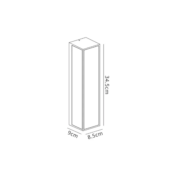 Stevenage Flush Wall Lamp, 2 x E27, IP65, Anthracite, 2yrs Warranty