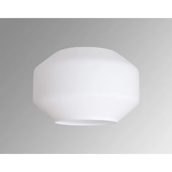 Sandy Chamfered Round 30cm Opal Glass (F), Lampshade