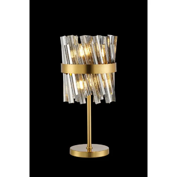 Brighton 6 Light G9, Table Lamp, Brass Smoke