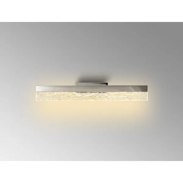 Southampton Wall Lamp.8W LED, 3000K, 600lm, IP44, Polished Chrome, 3yrs Warranty