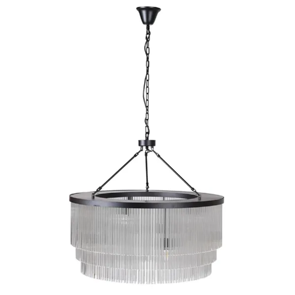 Round 3 Tier Glass Tubes Chandelier
