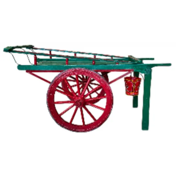Wooden Horse Cart with Bucket