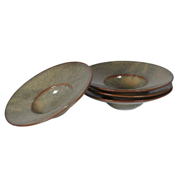 Set of 4 Dakaya Wide Rim Bowls