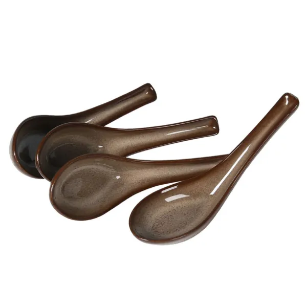 Set of 4 Takiya Ceramic Canape Spoons