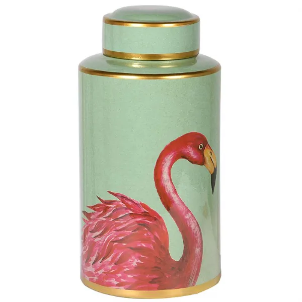 Flamingo Lidded Jar