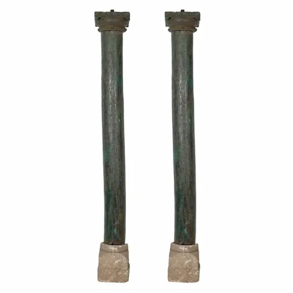 Pair Blue Pillars