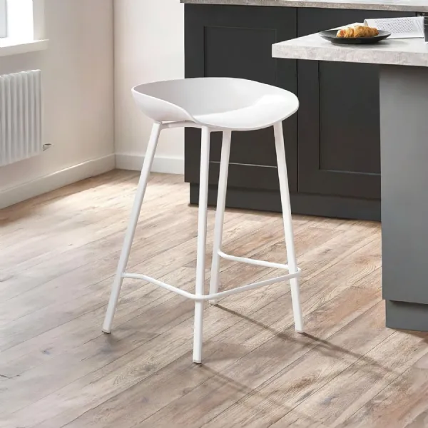 Set Of 2 Renzo Bar Stool White