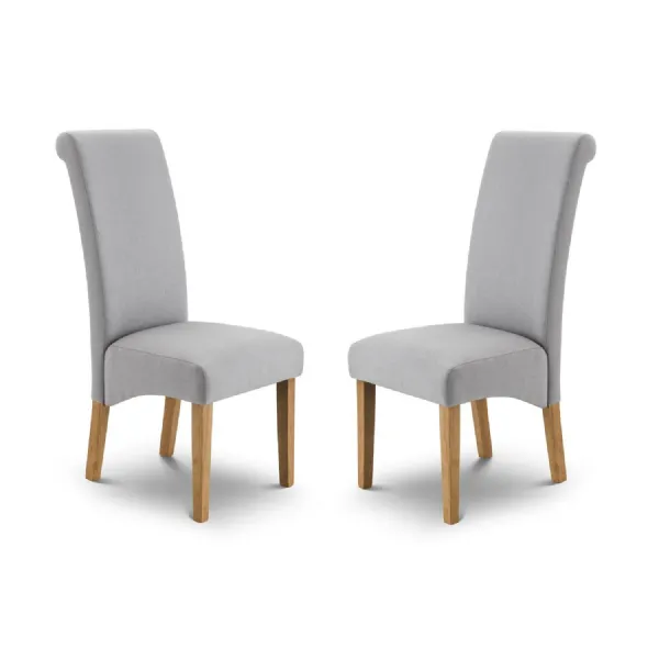 Set Of 2 Rio Scrollback Fabric Chairs