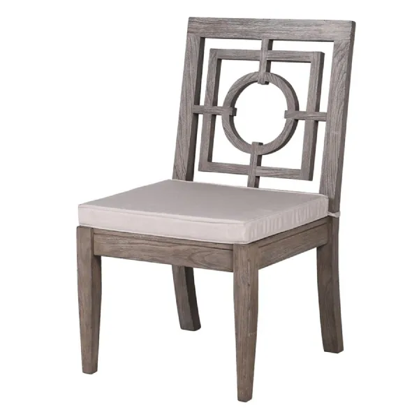 Grey Teak Outdoor Dining Chair