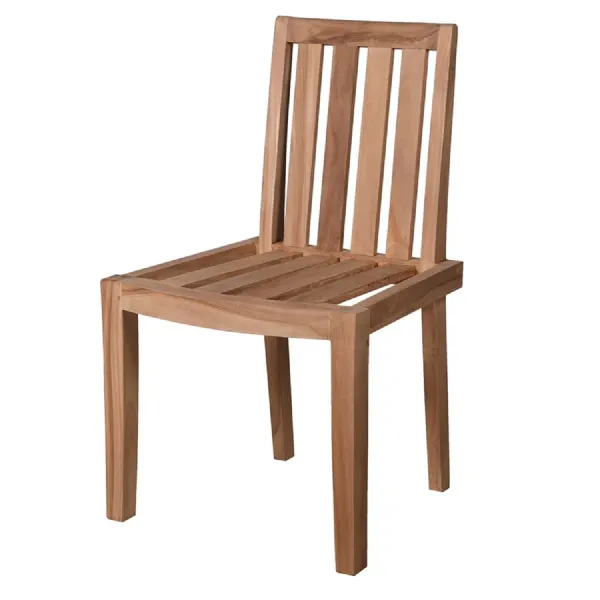 Slatted Teak Dining Chair