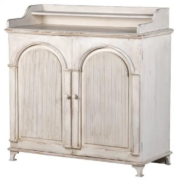 Gustavian Chiffonier Ribbed 2 Door Cupboard