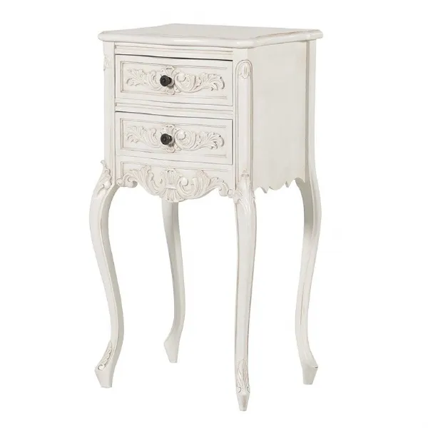 Painted Shabby Chic 2 Drawer Bedside Table
