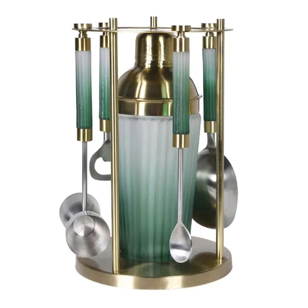Celadon Brass Bar Caddy