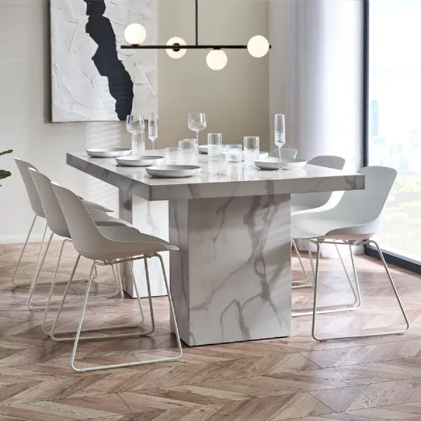 Rome Dining Table White