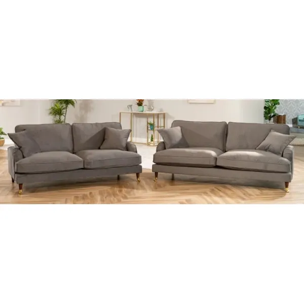 Velvet Fabric 3 Seat Sofas