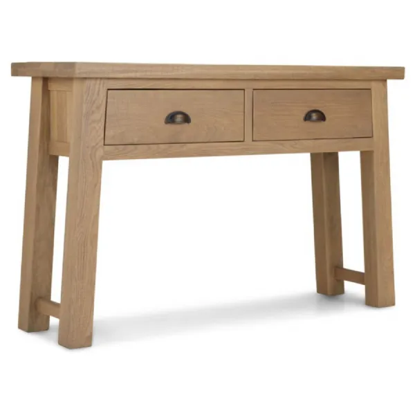 Rough Sawn Oak Console Table