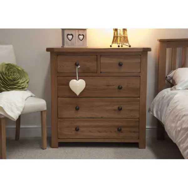 Rustic Oak 2 over 3 Chest