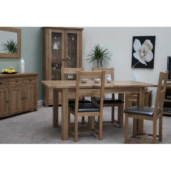 Rustic Oak Extending Dining Table