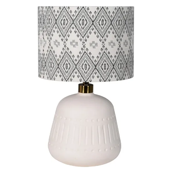 Tulum Table Lamp with Hand Woven Linen Shade