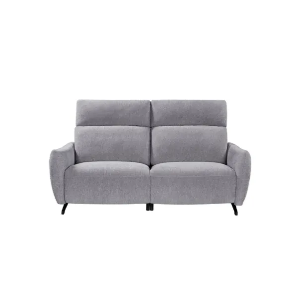 Pewter Fabric 3 Seater Electric Power Recliner Sofa