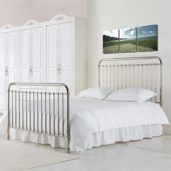 Rosie Chrome Nickel Metal Bed