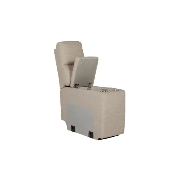 Russo Console Sectional (with usb charger) Mushroom