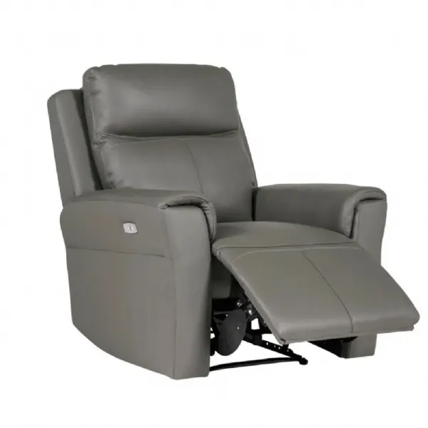 Grey Single Seater Electric Recliner Chair with USB