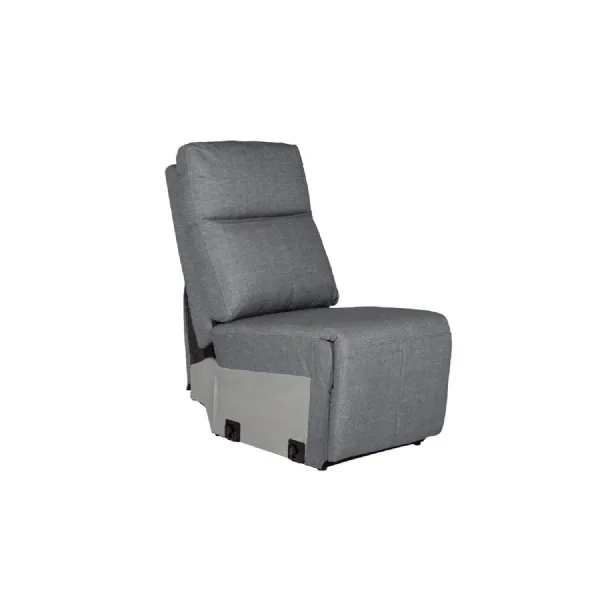 Russo Armless Sectional Charcoal