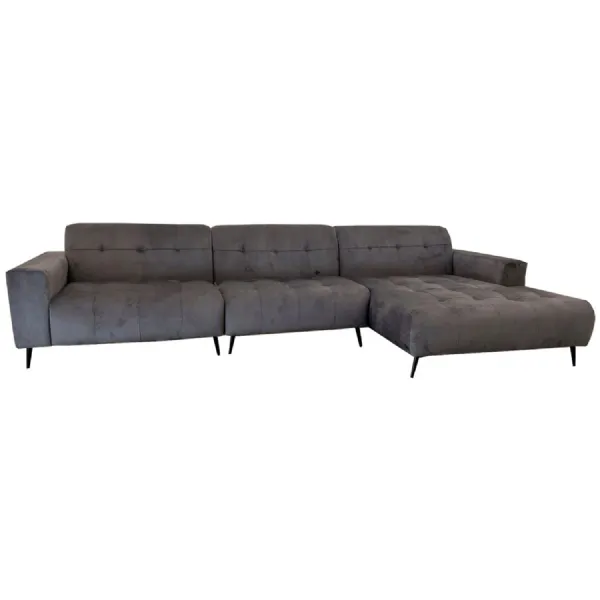 Oslo Open Plan Sofa 2 Piece Grey