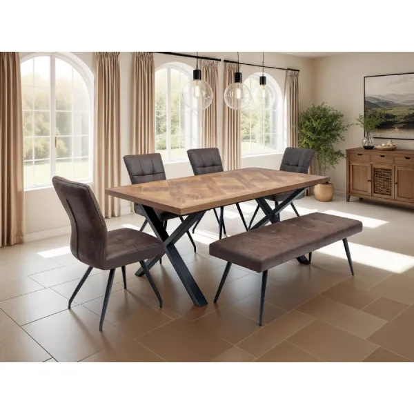 SABENA DINING CHAIR ANTIQUE EBONY FABRIC