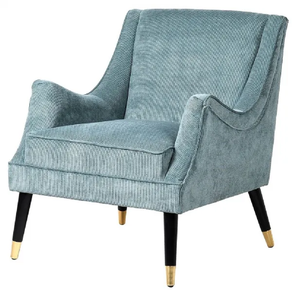 Duck Egg Blue Cord Chair