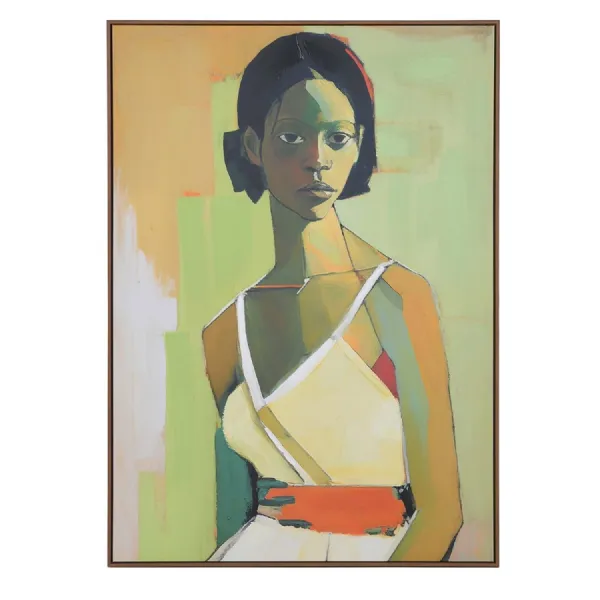 Sombre Gaze Framed Picture