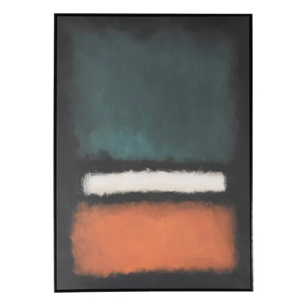 Orange to Blue Abstract Framed Picture