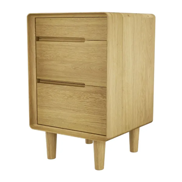 Scandic 3 drawer bedside