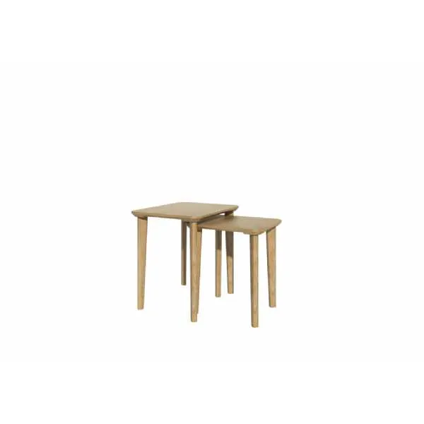 Nordic Scandic Oak Rectangular Nest of 2 Tables
