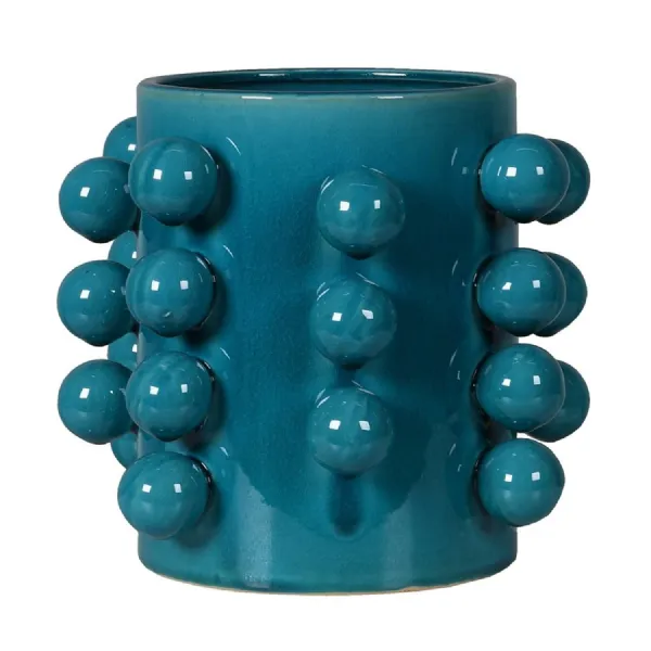 Aqua Bobble Vase