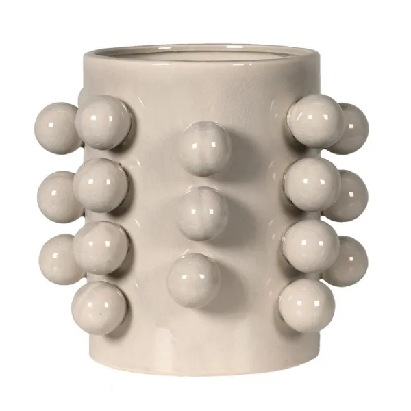 Cream Bobble Vase