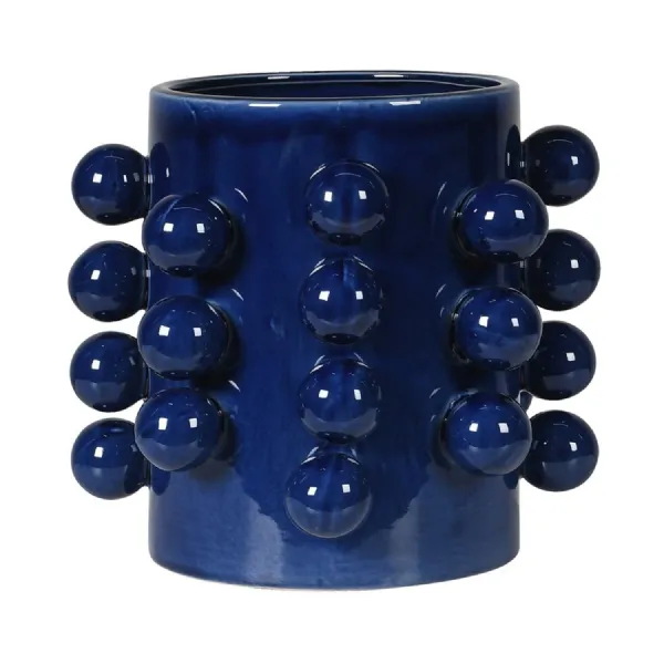 Dark Blue Bobble Vase