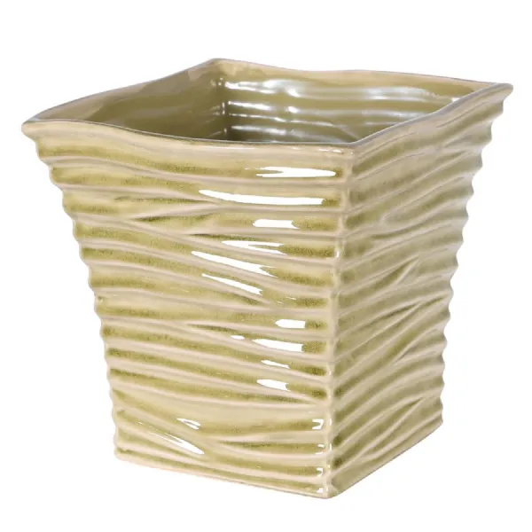 Large Sage Square Planter