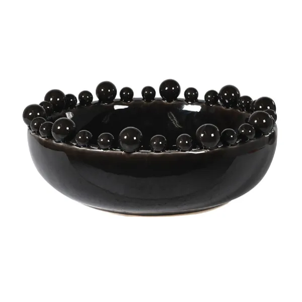 Black Bobble Edged Bowl