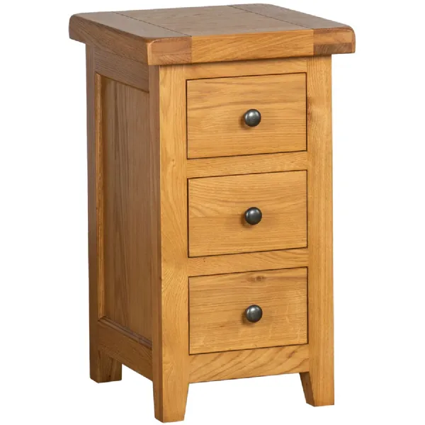 Compact 3 Drawer Bedside