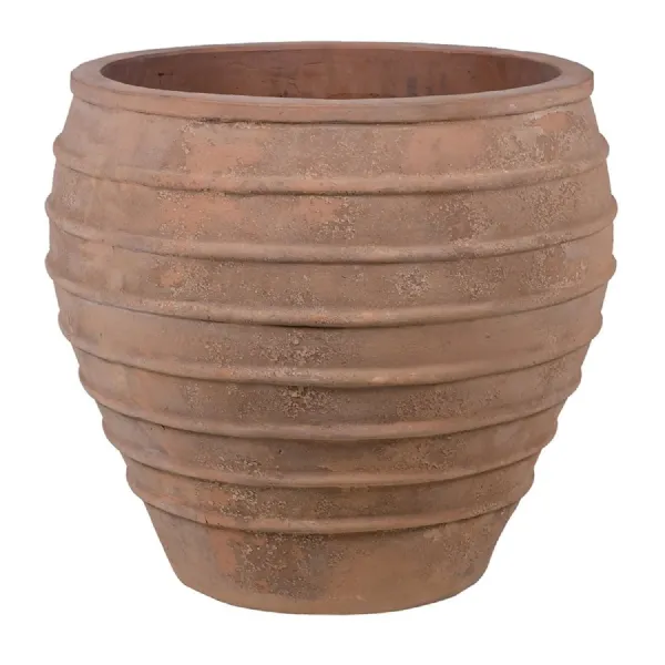 Ribbed Terracotta Planter