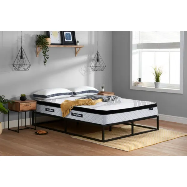 White Fabric Single 3000 Pocket Spring Mattress