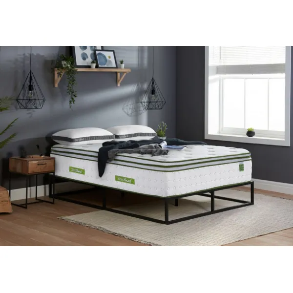 White Fabric King Size Orthopedic 4000 Pocket Mattress