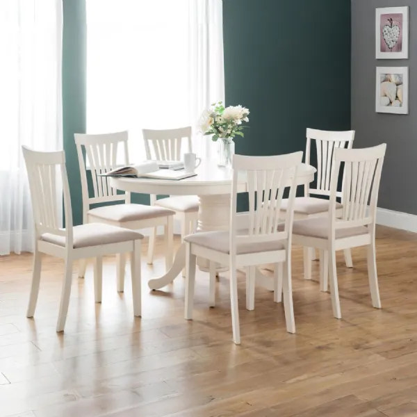 Set Of 2 Stanmore Ivory Chairs