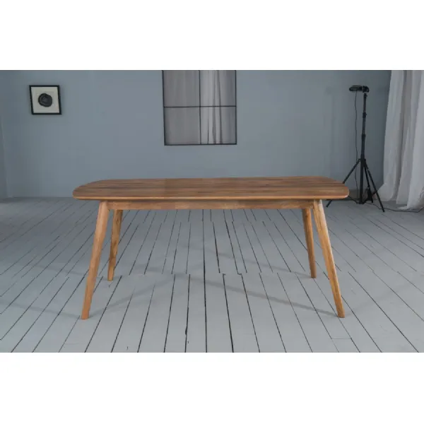 Scandinavian Natural Mango Wood 1.75m 4 Seater Dining Table