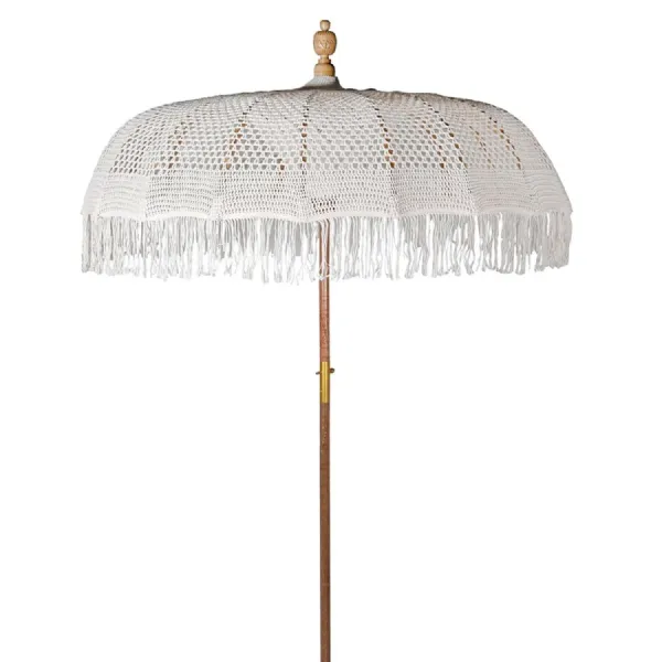 Natural Cotton Macrame Parasol