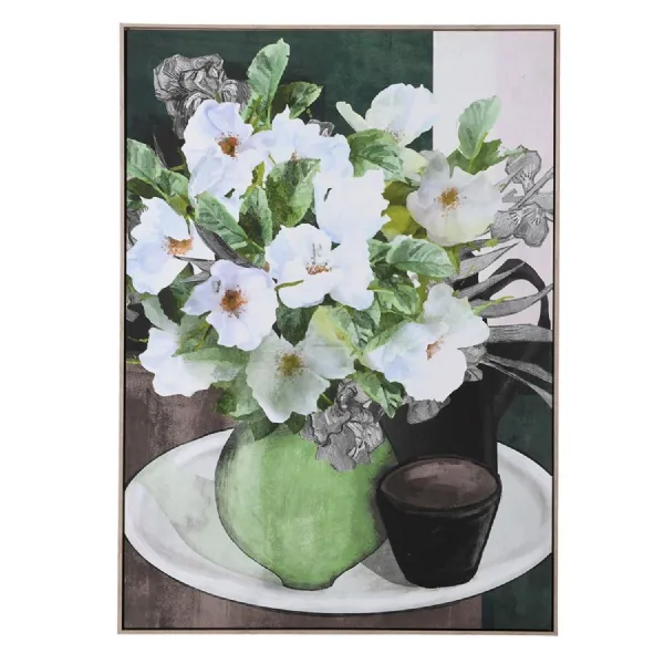 Flowers in Vase Canvas