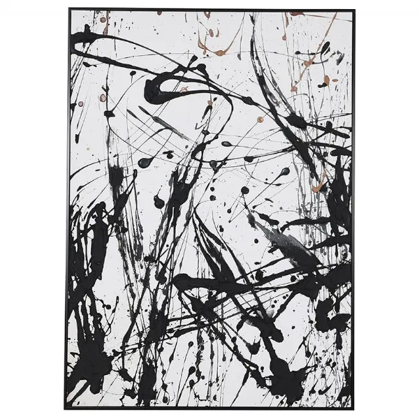 Monochrome Splatter Paintg